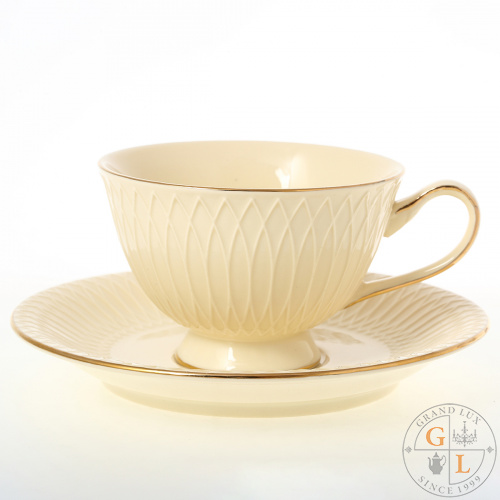 Набор чайных пар Royal Classics Cream (6 шт) слоновая кость