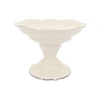 Конфетница на ножке Bernadotte Белый узор Be-Ivory 19 см 