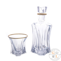 Набор для виски 7 предмета Aurum Crystal  Cooper