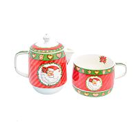 Заварочный чайник с кружкой Christmas time Royal Classics