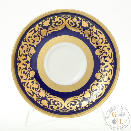 Набор блюдец Falkenporzellan Natalia cobalt gold (6 пар) Набор блюдец Falkenporzellan Natalia cobalt gold (6 пар)