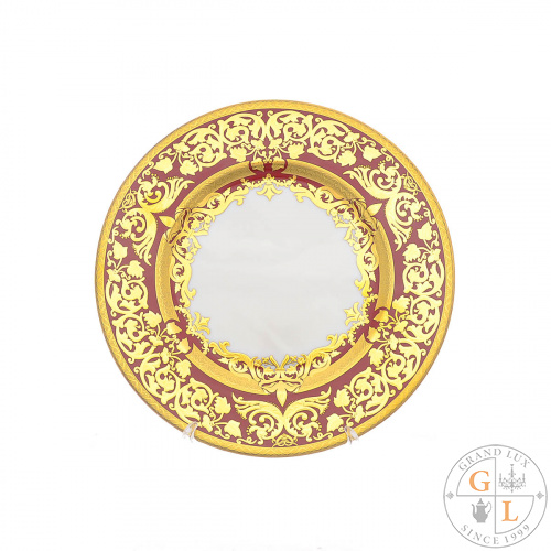 Набор тарелок Falkenporzellan Natalia bordeaux gold 23 см(6 шт)