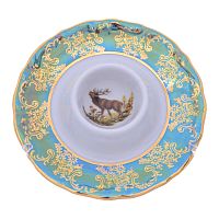 Подставка под яйцо Repast Охота зеленая Мария-тереза 12*4 см