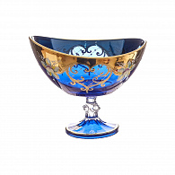 Конфетница на ножке голубая AS Crystal 21 см (1шт)