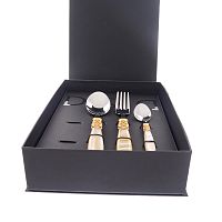 Набор столовых приборов 18пр France Gold Steel Champagne Pearl CPS18FRCGS/CH