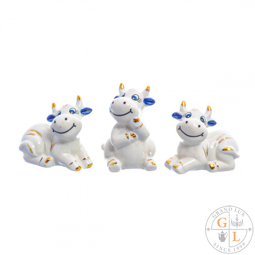 Набор статуэток Royal Classics Бычки (3 шт) 7 см Набор статуэток Royal Classics Бычки (3 шт) 7 см