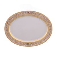 Блюдо овальное Falkenporzellan Royal Gold Cream 36 см 
