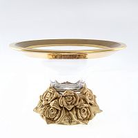 Конфетница Bohemia Розы 20 см 