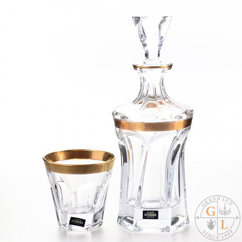 Набор для виски Crystalite Bohemia Apollo 7 предметов 