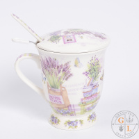 Набор Royal Classics 4 предмета (кружка + крышка + сито + ложка)
