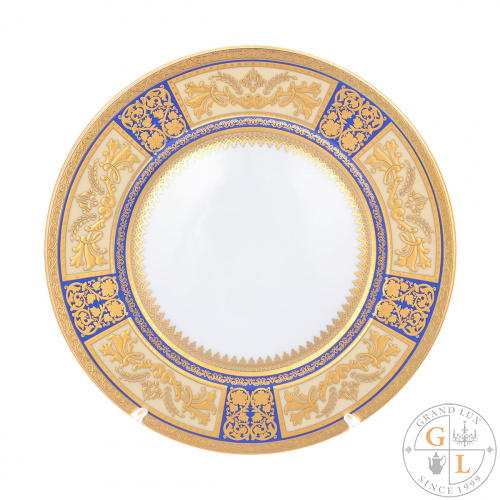 Набор тарелок Falkenporzellan Diadem Blue Creme Gold 27см(6 шт)