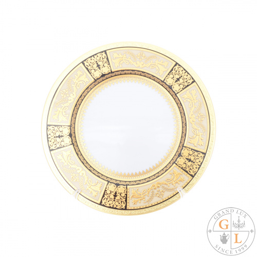 Набор тарелок 28 см Diadem Black Creme Gold (6 шт) Набор тарелок 28 см Diadem Black Creme Gold (6 шт)
