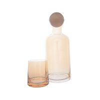 Набор для виски Royal Classics Амбер штоф 1,1 л, 24,2*10 см + 4 стакана 260 мл 8,5*7,8 см