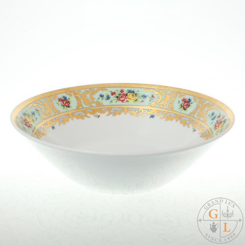 Салатник Falkenporzellan Vienna Seladon Gold 24см