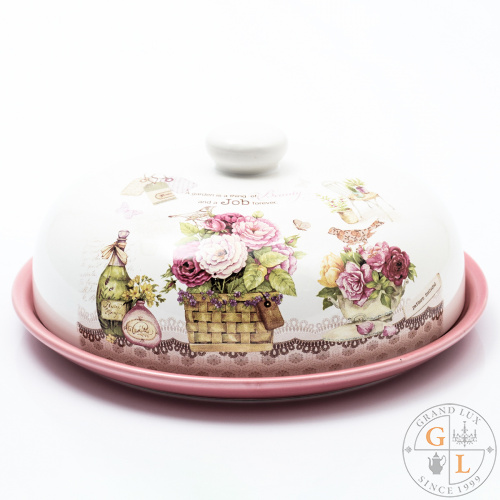 Блюдо для блинов с крышкой 23*23*10 СМ.  
