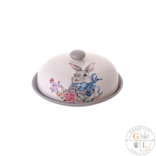Блюдо для блинов с крышкой Repast Happy Easter 23*9,7 см
