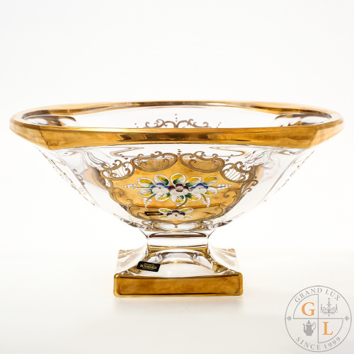 Фруктовница Bohemia Gold Magma 34см