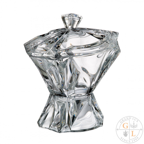 Крышка от конфетницы на ножке с крышкой Crystalite Bohemia Enigma 27см