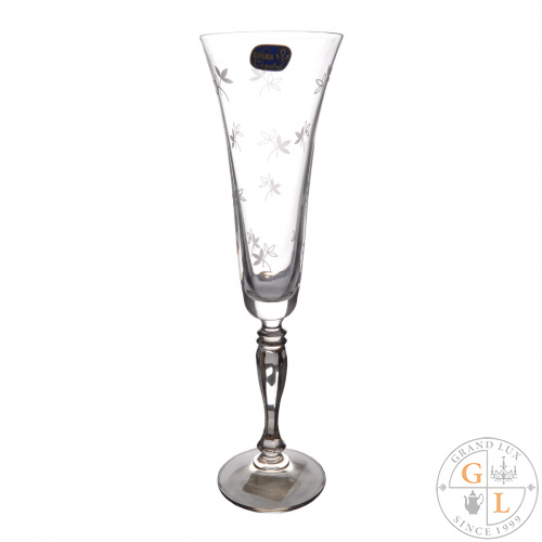 Фужер Crystalex Bohemia Victoria Engraved Чёрный 180мл Фужер Crystalex Bohemia Victoria Engraved Чёрный 180мл