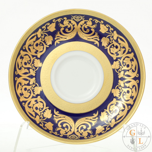 Набор блюдец мокко Falkenporzellan Natalia cobalt gold (6 шт) Набор блюдец мокко Falkenporzellan Natalia cobalt gold (6 шт)