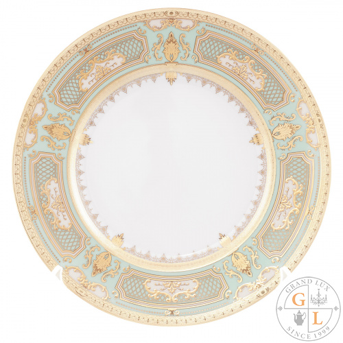 Набор тарелок Falkenporzellan Donna Seladon gold 23см (6 шт) Набор тарелок Falkenporzellan Donna Seladon gold 23см (6 шт)