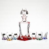 Набор для ликера Crystalite Bohemia Quadro Ассорти 7 предметов 