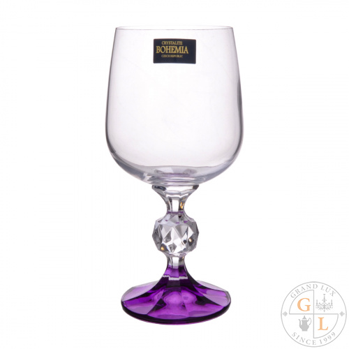 Бокал для вина Crystalite Bohemia Sterna/Клаудия Фиолетовый 230мл Бокал для вина Crystalite Bohemia Sterna/Клаудия Фиолетовый 230мл