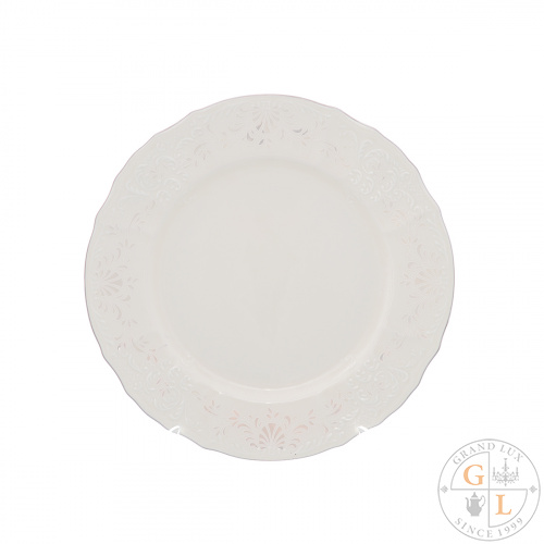 Тарелка Bernadotte Платиновый узор Be-Ivory 25 см(1 шт) Тарелка Bernadotte Платиновый узор Be-Ivory 25 см(1 шт)