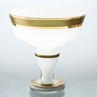Конфетница 18 см белая BOHEMIA GOLD	