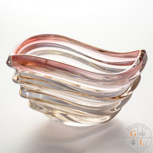Конфетница красная Bohemia Gold Wave R-G 16 см Конфетница красная Bohemia Gold Wave R-G 16 см