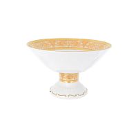 Фруктовница на ножке Falkenporzellan Imperial Creme Gold 24см