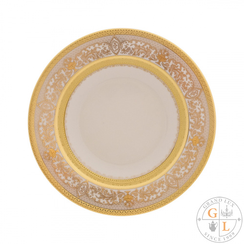 Набор глубоких тарелок Falkenporzellan Cream Majestic Gold 22см