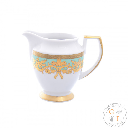 Молочник Falkenporzellan Natalia seladon gold 250мл